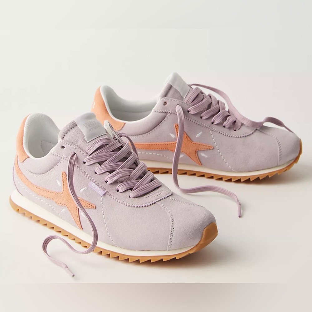 W6YZ for Free People Tahiti Lavender and Peach sneakers 39/US 9 Sz UK 7.5